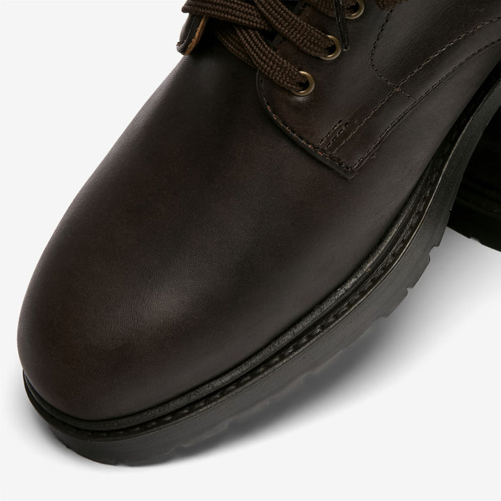 Dark brown Men's Vintage Leather Ankle Boots 6