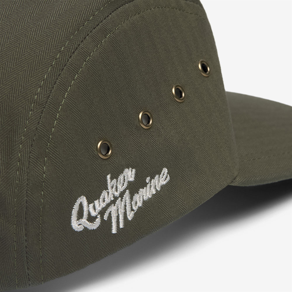 Cappello nautico unisex verde con visiera per la vela 02
