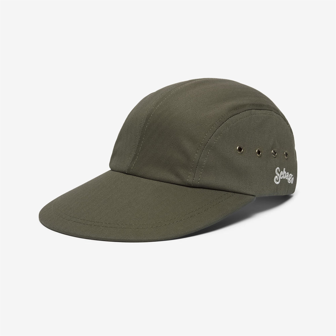 Cappello nautico unisex verde con visiera per la vela 01
