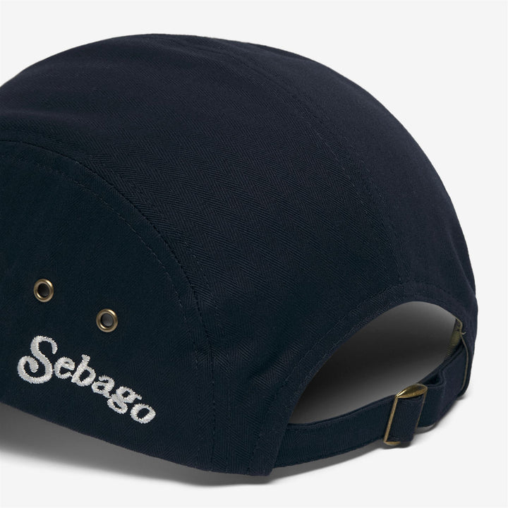 Dark Blue Unisex Sailing Herringbone Visor Hat 3