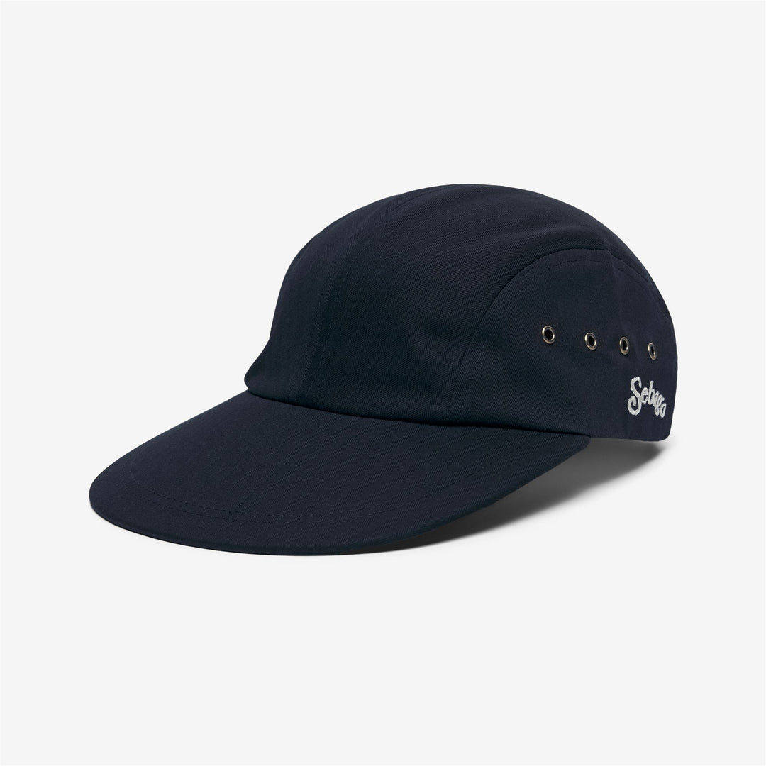 Cappello unisex blu scuro con visiera a spina di pesce per vela 01