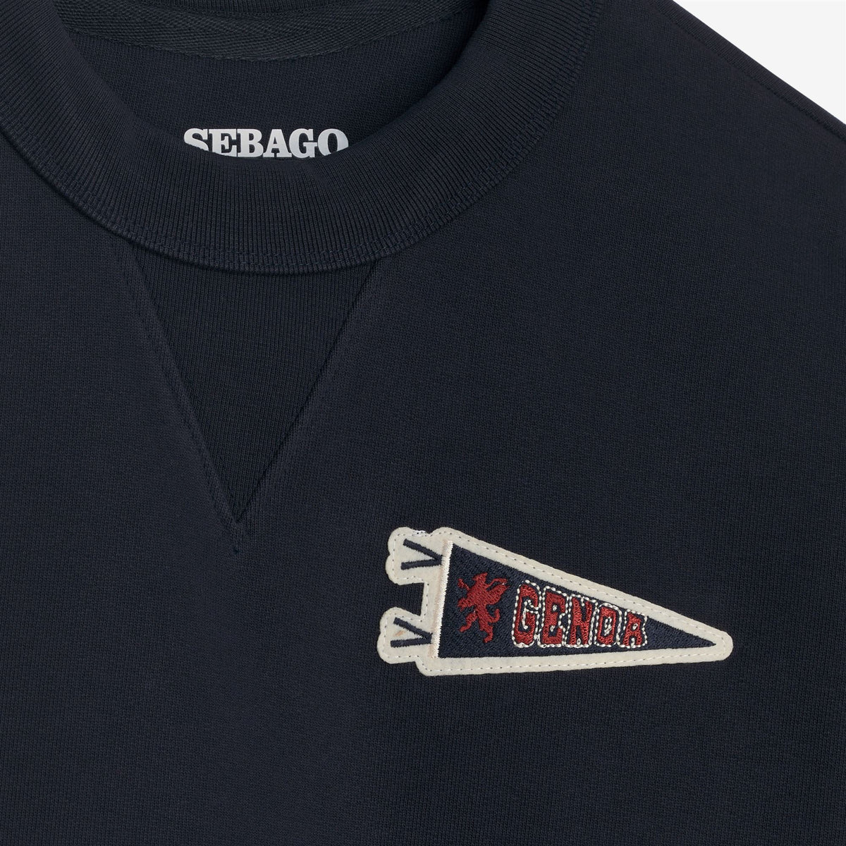 Blue Unisex Cotton Crewneck Sweatshirt