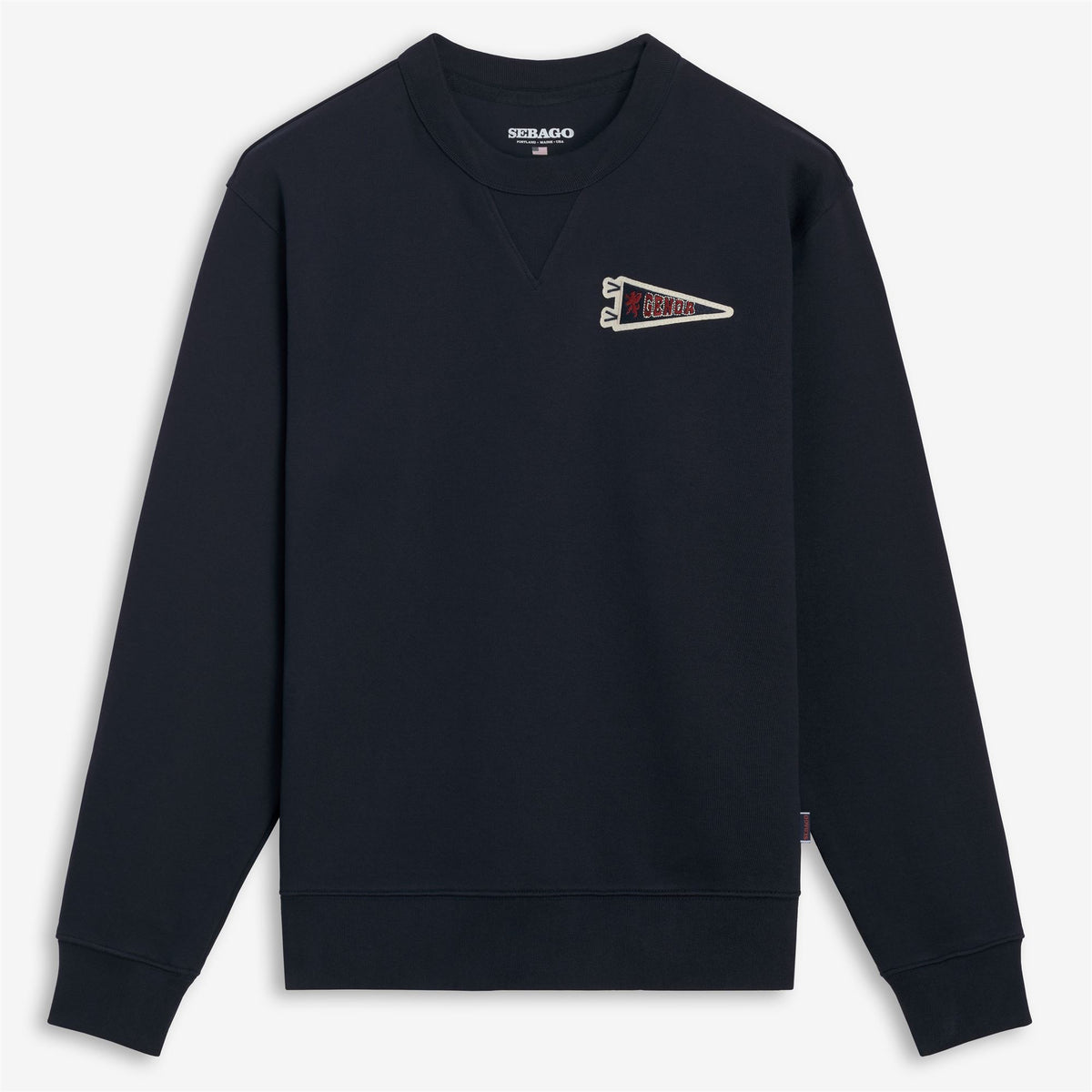 Blue Unisex Cotton Crewneck Sweatshirt