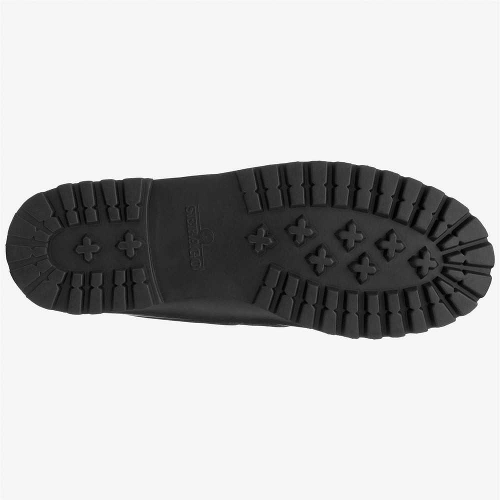 Black Men's Low Cut Leather Moccasins with Gum Sole 02