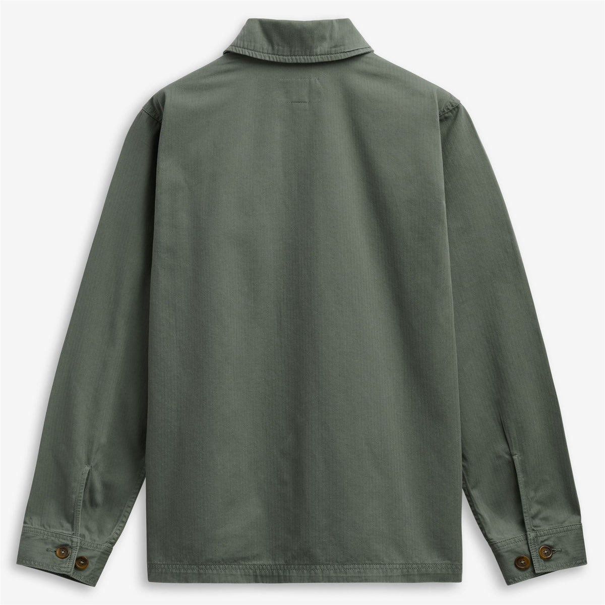 Green Unisex Cotton Herringbone Jacket