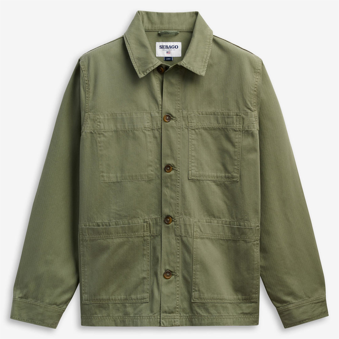 DORR HERRINGBONE - Giacche - Medio - Unisex - Green Lichen 01