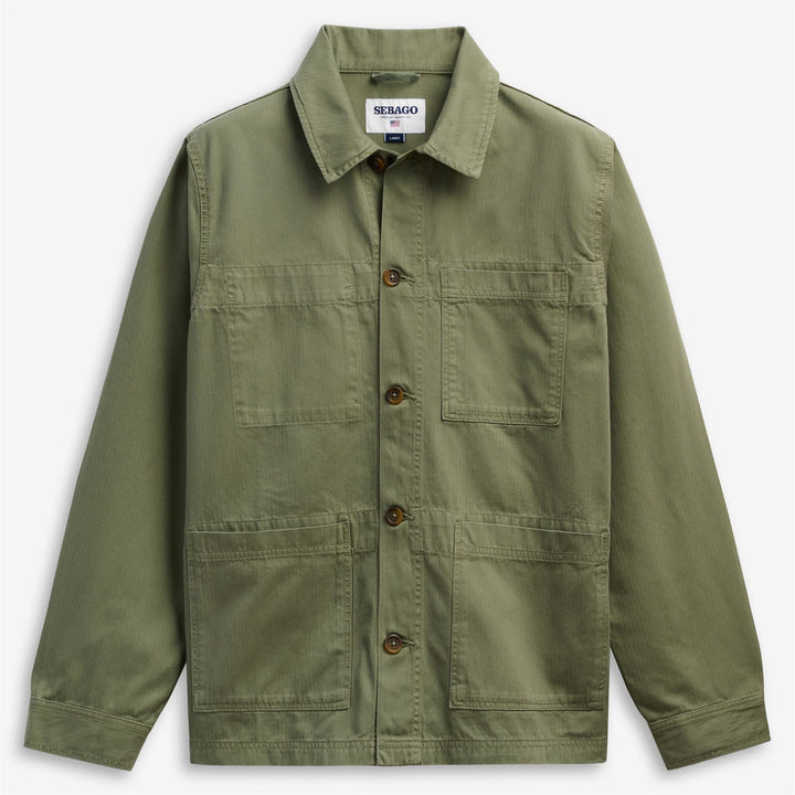 DORR HERRINGBONE - Jacken - Mitte - Unisex - Green Lichen 1