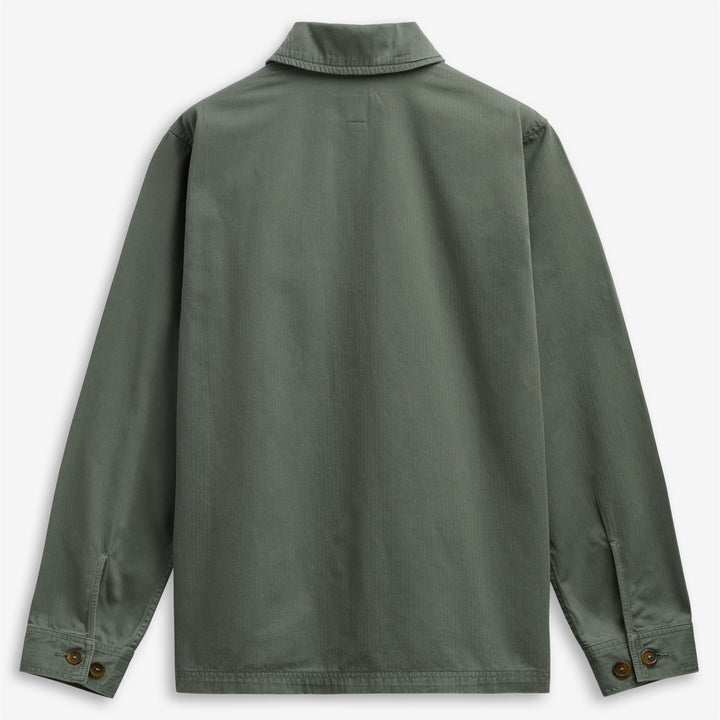 Green Unisex Herringbone Workwear Jacket for Leisure 2