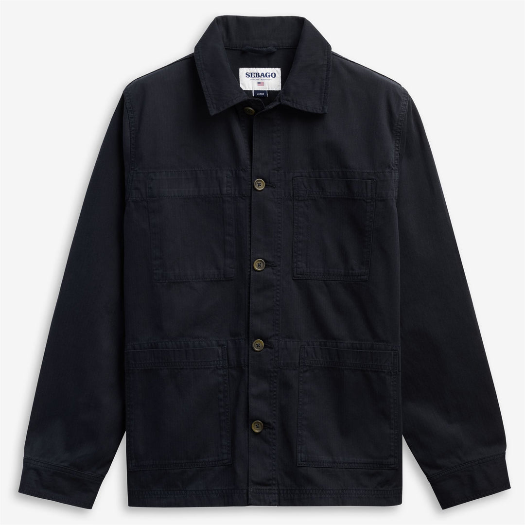 DORR HERRINGBONE - Jackets - Jacket - Unisex - BLUE DK 01