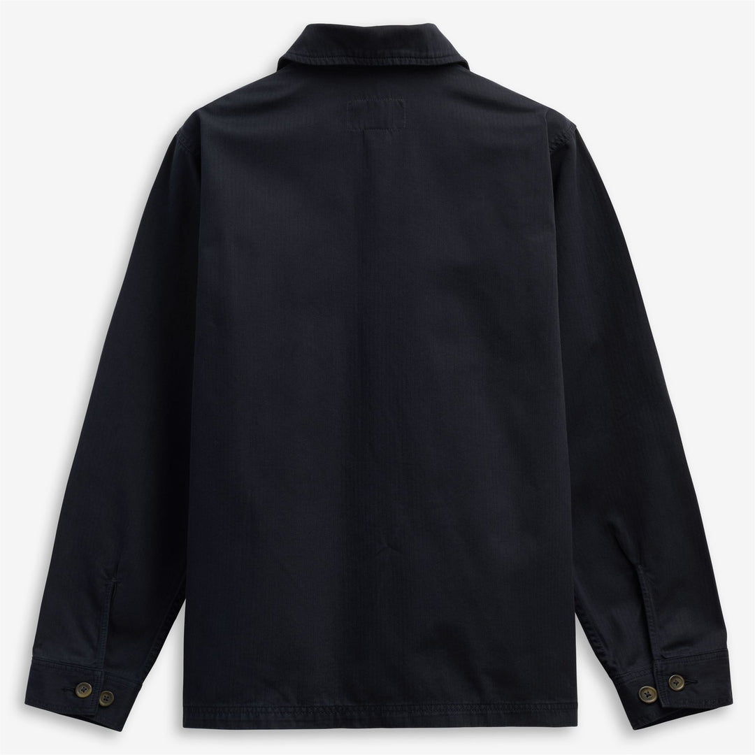 Dark blue Unisex Herringbone Work Jacket for Leisure main