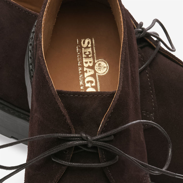 Dark Brown Men's Ankle Desert Boots with Leather Sole 5