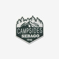 External Decoration_UNISEX_CAMPSIDES SEBAGO_Patch_GREEN-OFF WHITE - Commercial 1