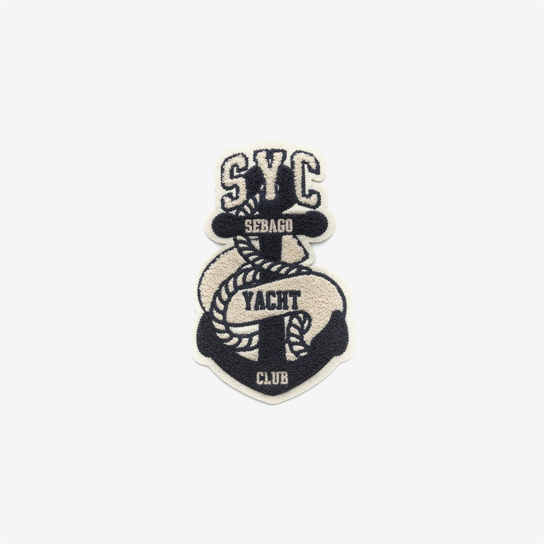 Off White Blau Unisex Freizeit Besticktes Patch Accessoire 01