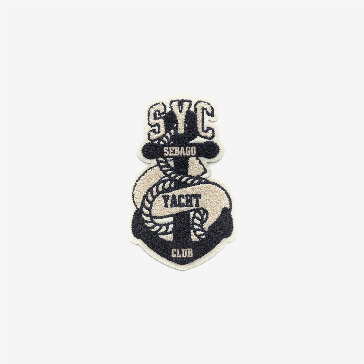 White Unisex Felt Patch