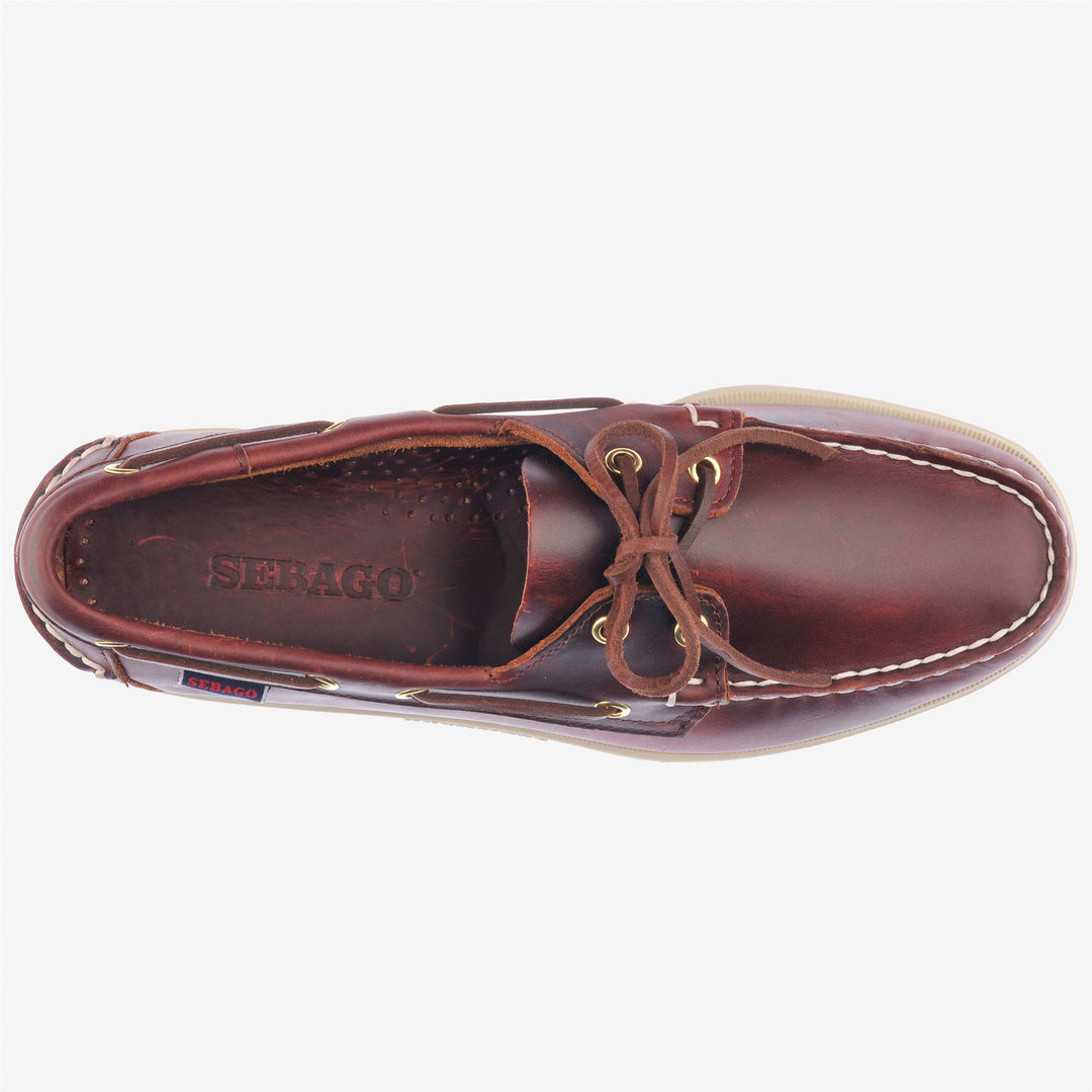 Mocassini da Barca Uomo Marrone Borgogna main