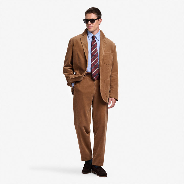 Brown Unisex Corduroy Blazer Jacket with Classic Style 5