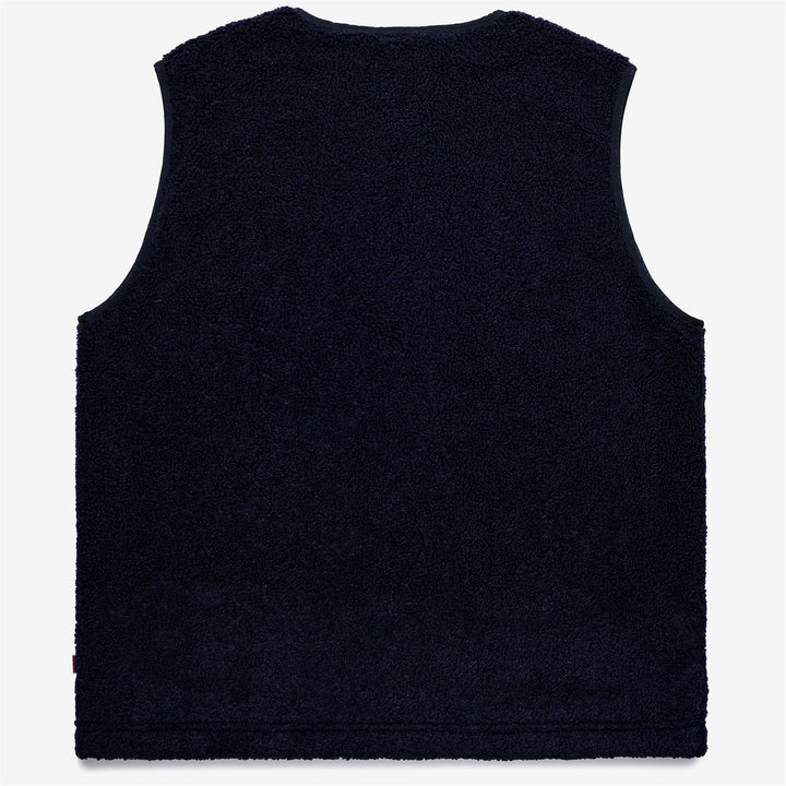 Gilet polaire unisexe bleu foncé avec poches zippées 2