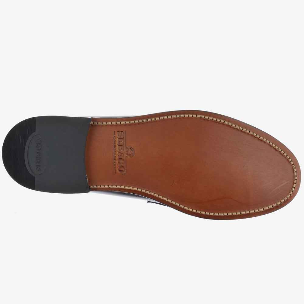 Brown Men's Leather Business Moccasins with Tassels 02