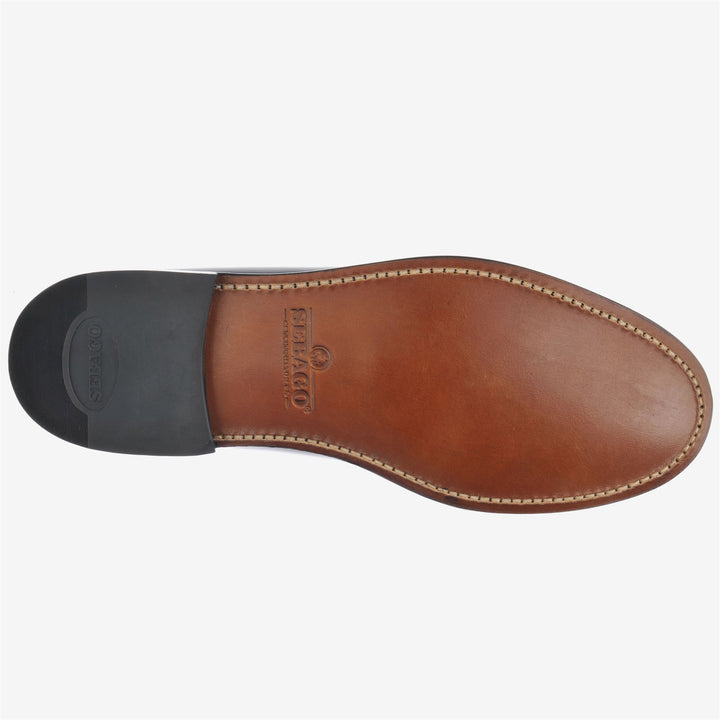 Black Men's Leather Business Moccasin Loafers 2