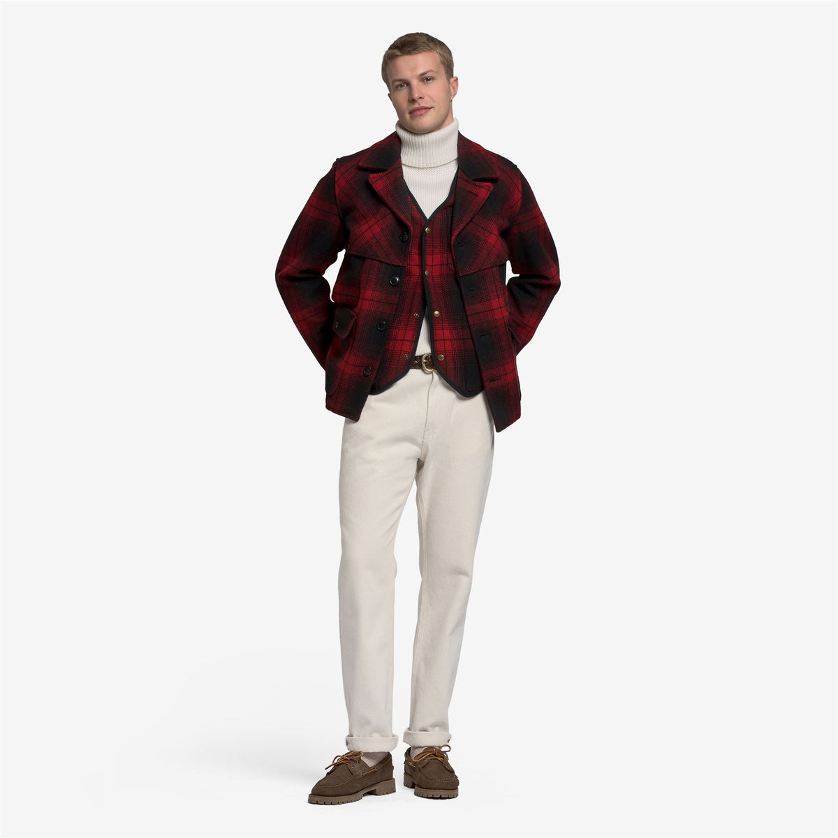 RANGER CHECK - Jackets - Jacket - Unisex - Red-Black