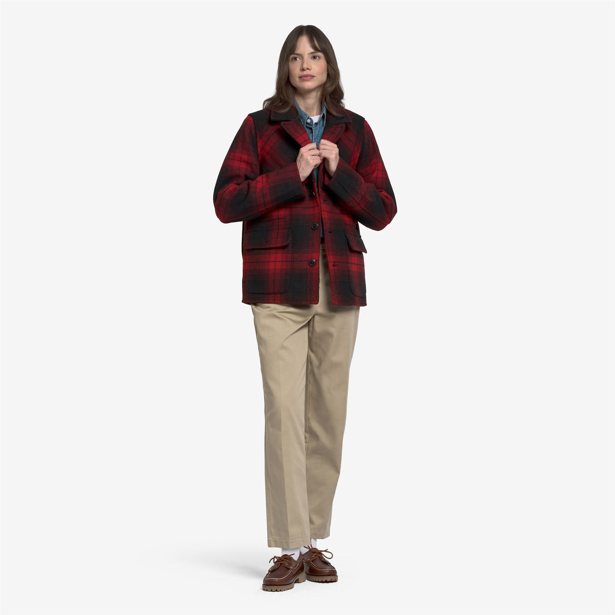 Jackets_Unisex_RANGER CHECK_Jacket_Red-Black - Commercial 6