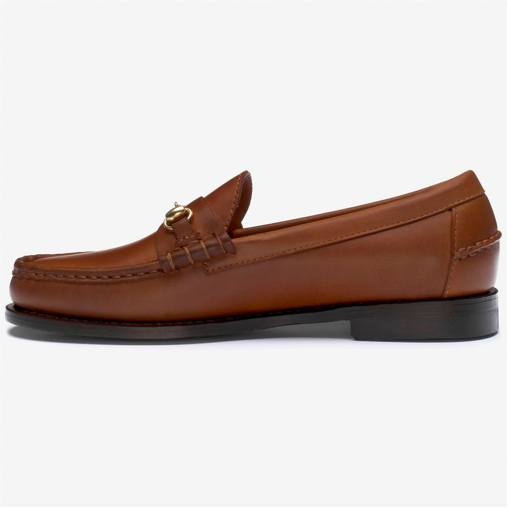Brown Women's Artisanal Leather Moccasins with Horsebit Detail 3