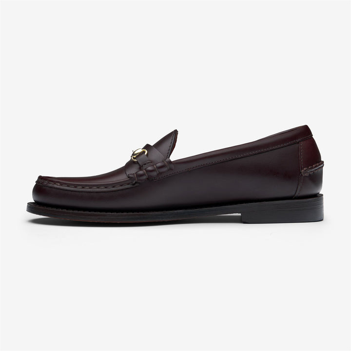 Mocassins en cuir marron foncé pour femme avec détails en métal 3