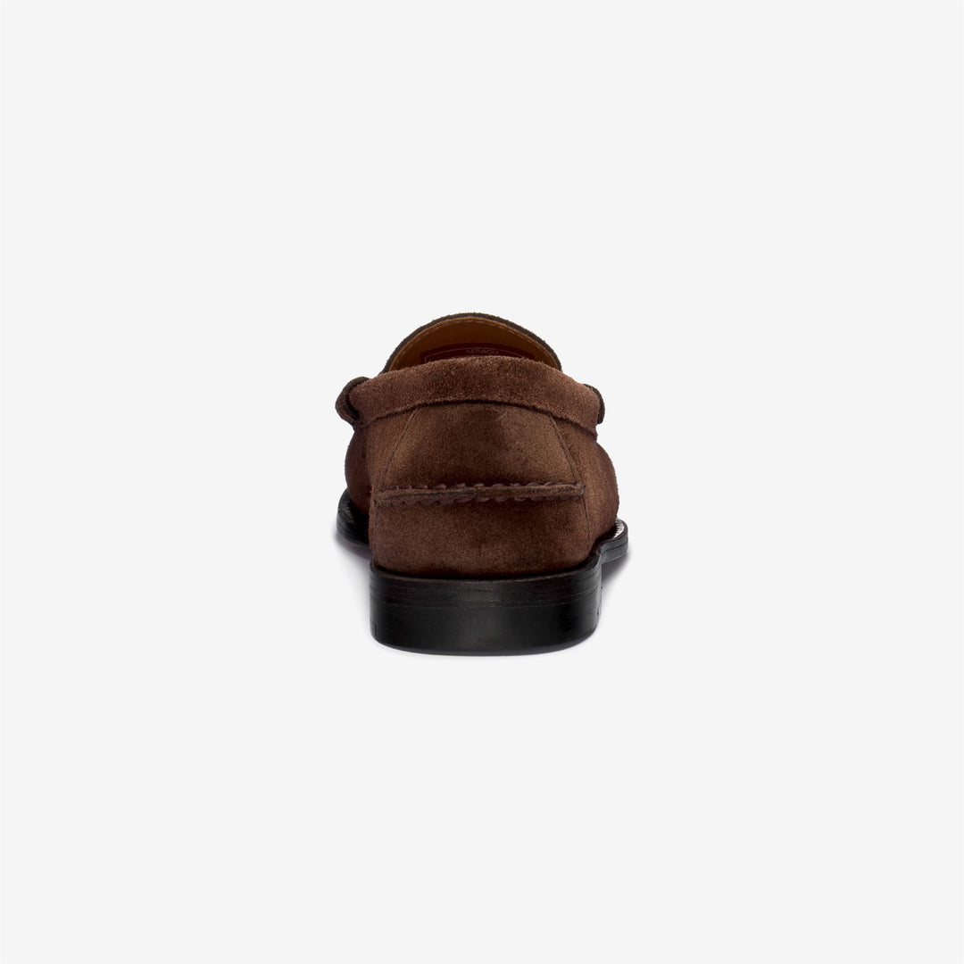 Dark brown Women's Suede Moccasin Loafers with Horsebit Detail main