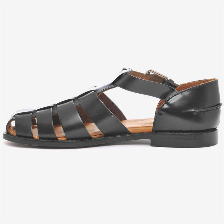 Black Women's Business Sandals with Leather Upper 3