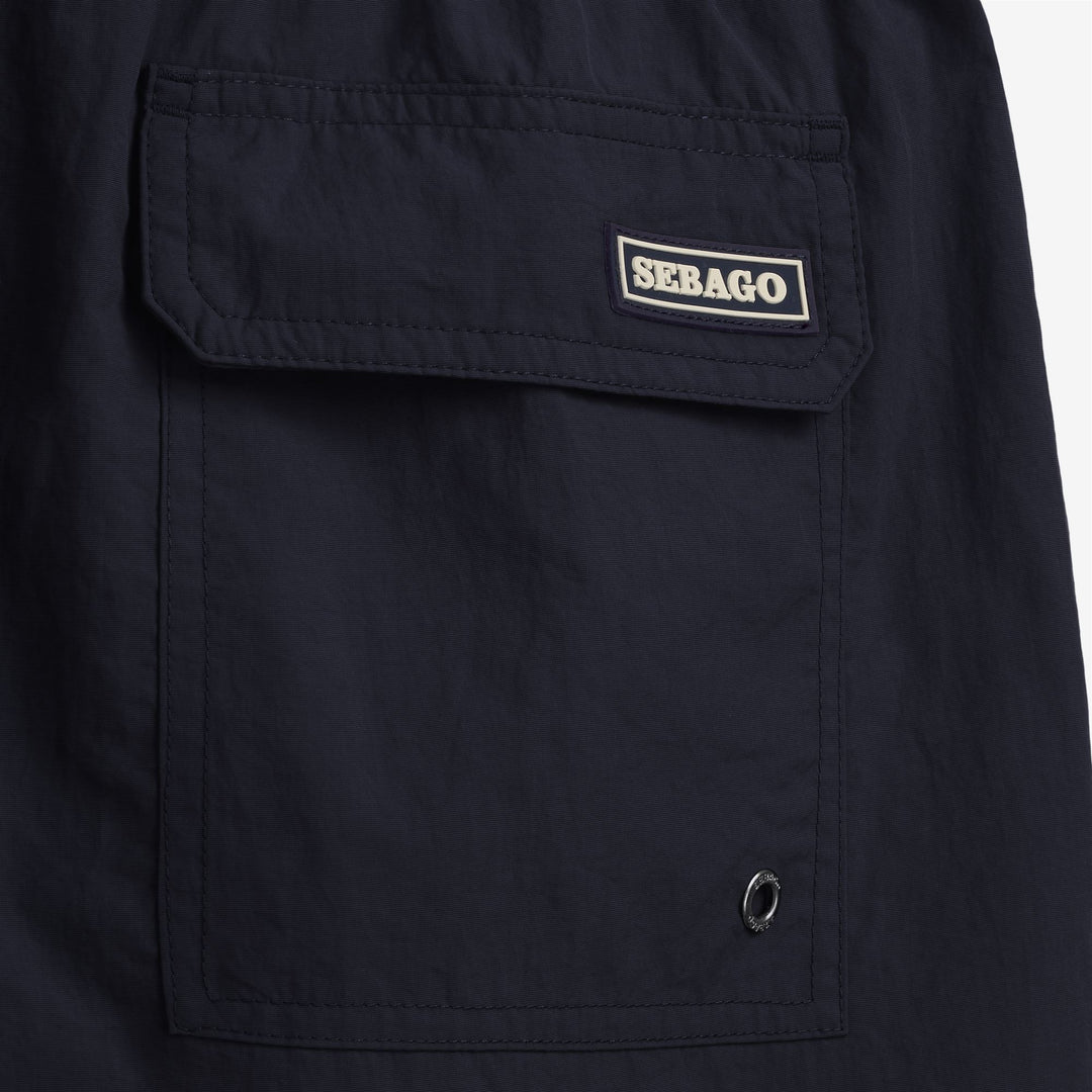 Marineblaue Yachting-Badehose für Herren mit schnelltrocknendem Stoff main