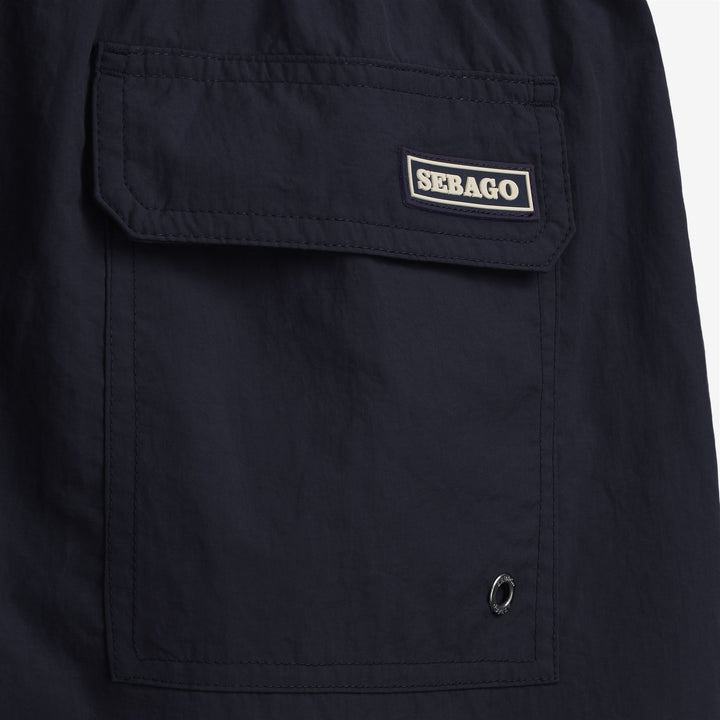 Marineblaue Yachting-Badehose für Herren mit schnelltrocknendem Stoff 3