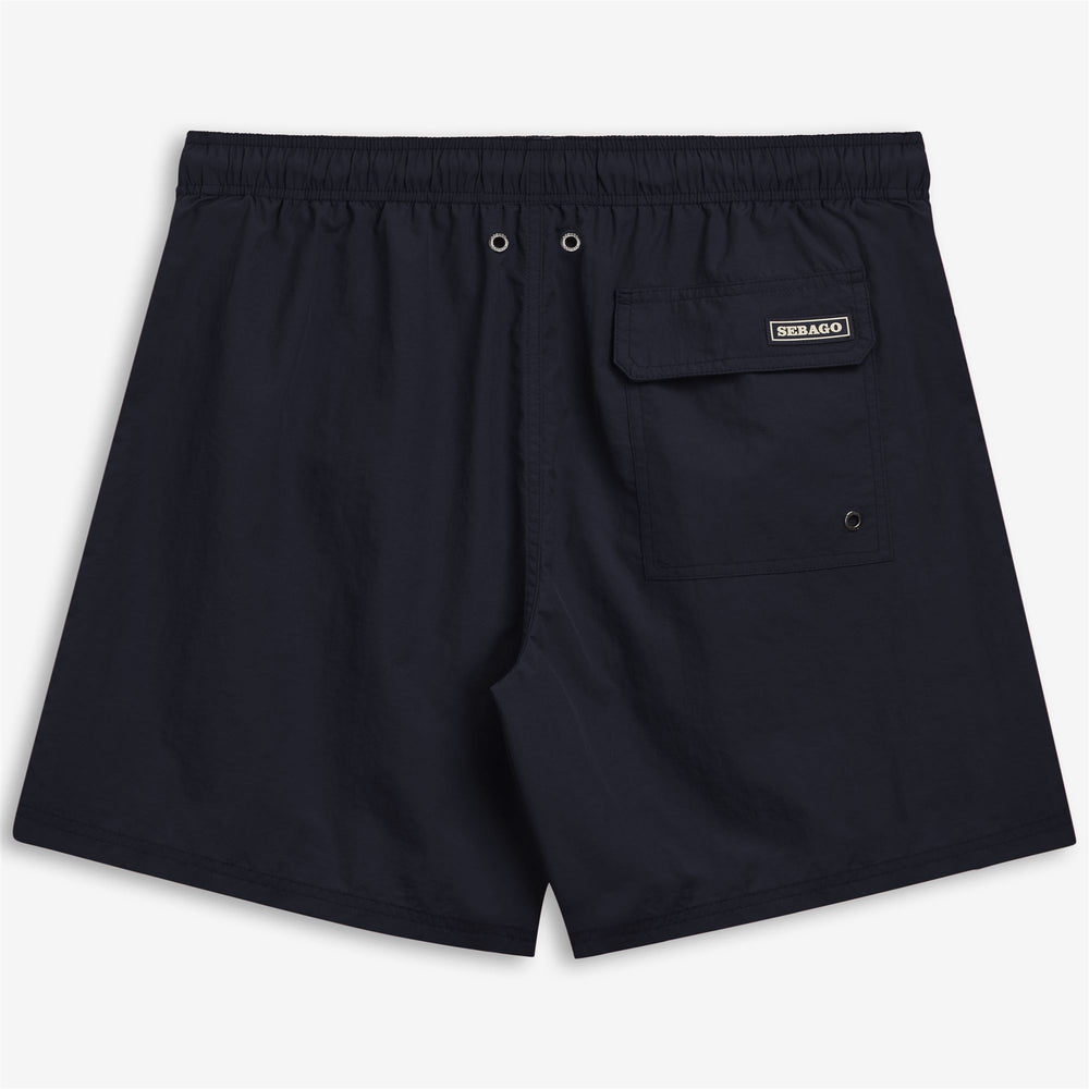 Bañador azul marino para hombre con tejido de secado rápido 02