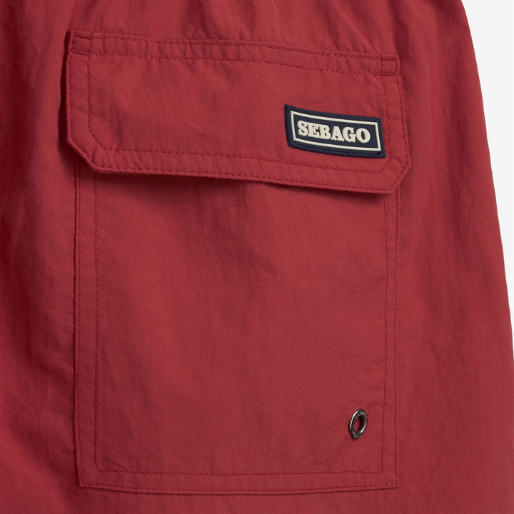 Valiant Rote Yachting-Badehose für Herren mit schnell trocknendem Stoff 3