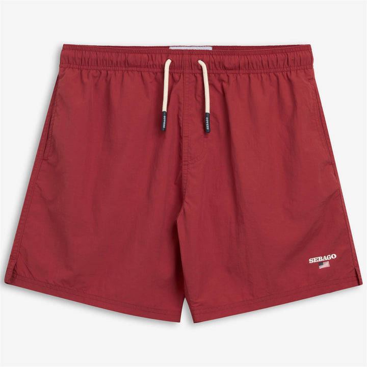Valiant Red Men's Yachting Swim Trunks with Quick-Dry Fabric 1