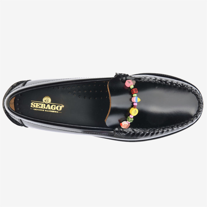 Black Women's Business Moccasin with Beaded Detail 4