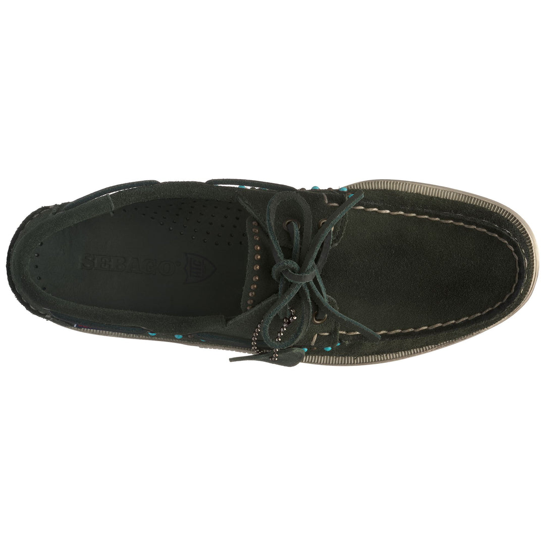 Dark green Men's Studded Moccasin Docksides main
