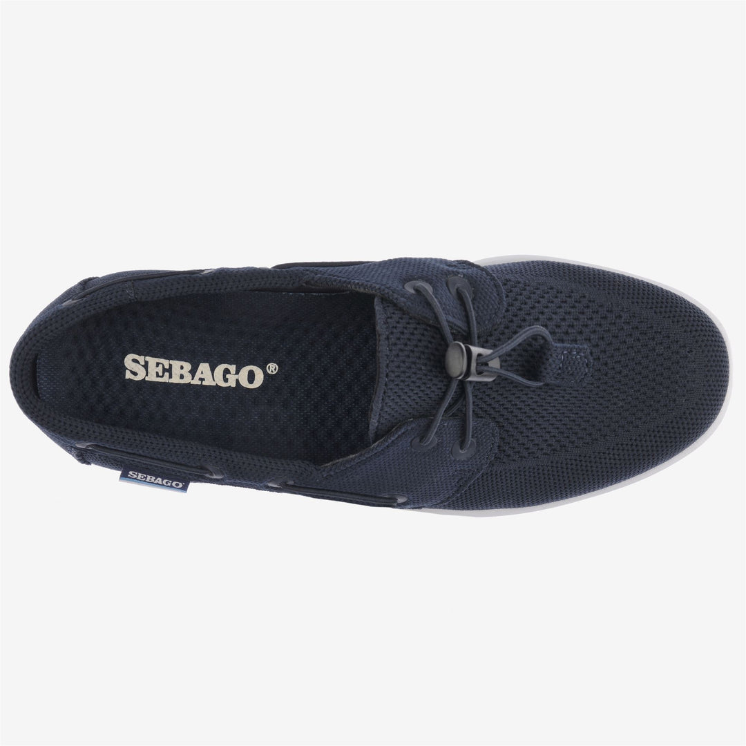 Navy Blue Women's Low Cut Sailing Sneakers with Shock Absorption main
