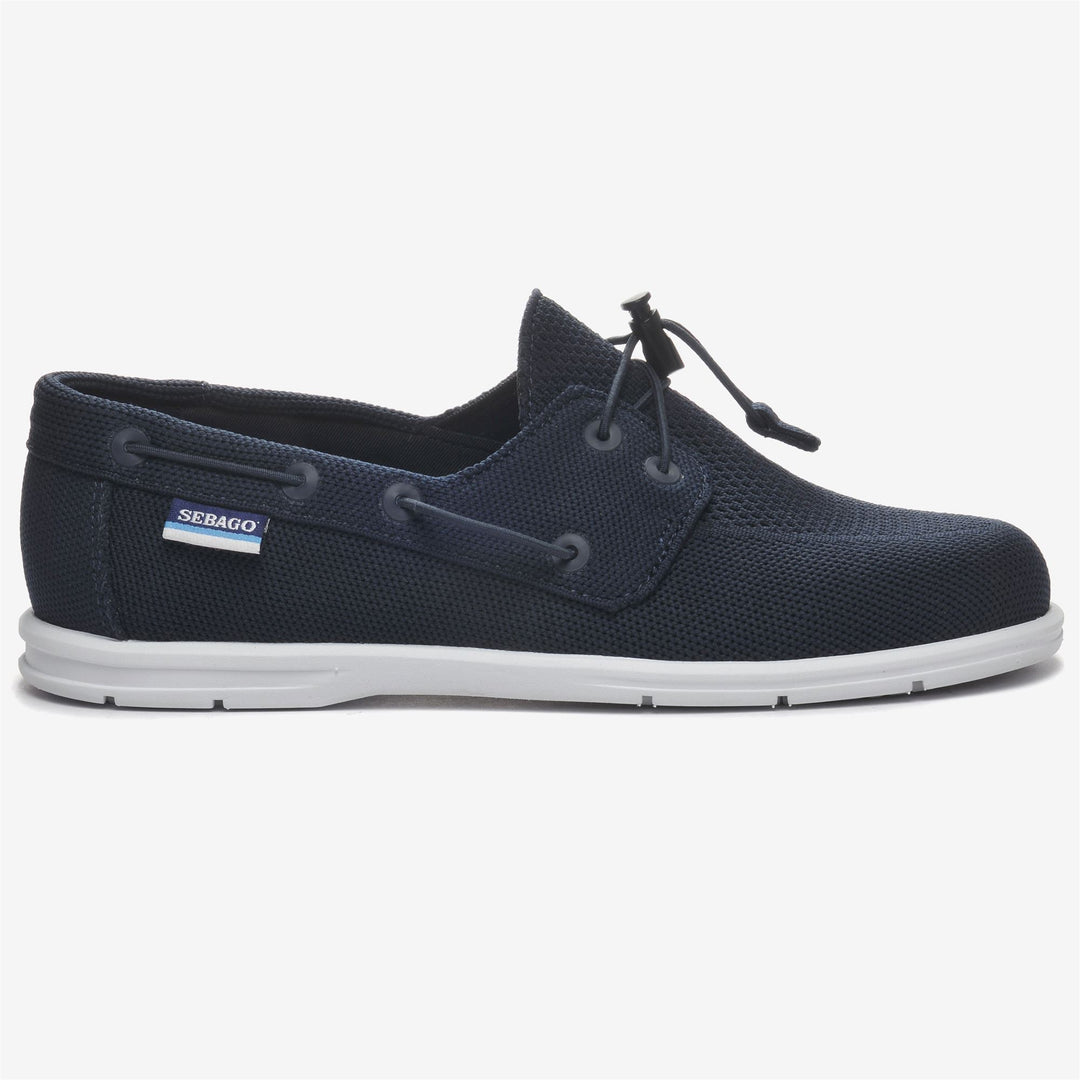 Sneakers da Vela Donna Basse Blu Navy con Assorbimento Shock 01