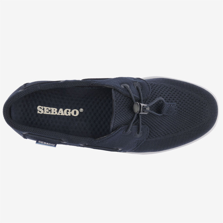 Navy Blue Women's Low Cut Sailing Sneakers with Shock Absorption 4