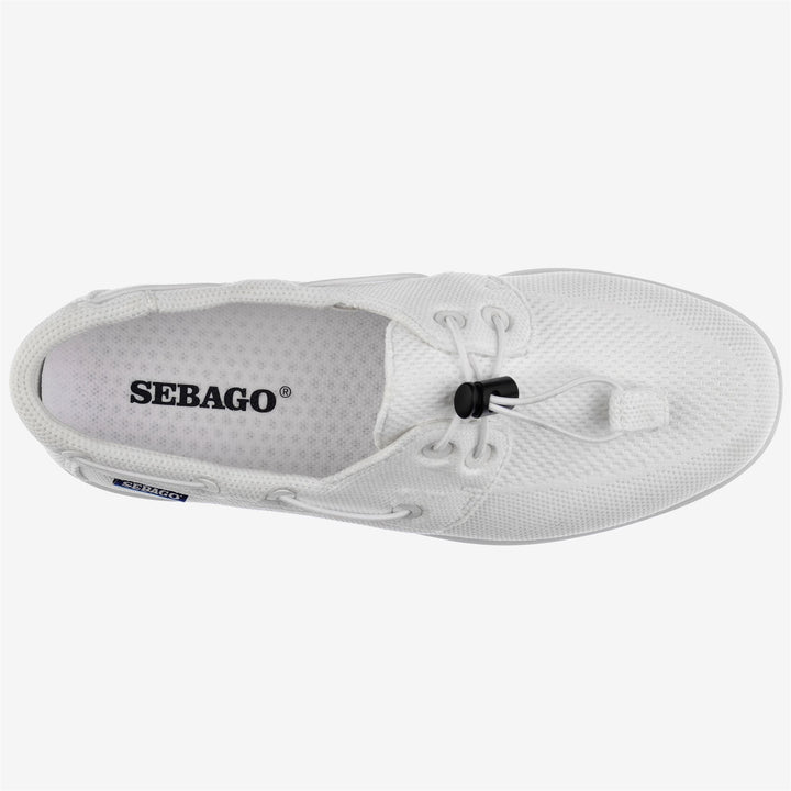 Grau-weiße Damen Low Cut Segel-Sneaker mit Stoßdämpfung 4