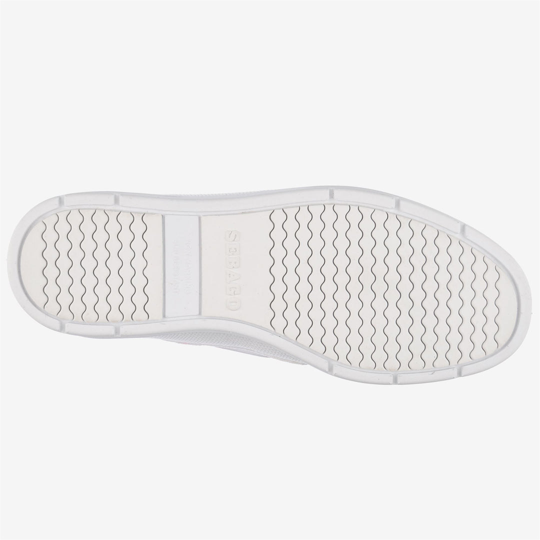 Baskets basses de voile grises et blanches pour femmes avec absorption des chocs main