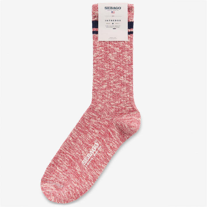 Red Navy Unisex Leisure Quarter High Socks with Premium Quality Yarn 1