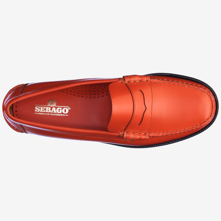 Mocassins en cuir orange de qualité supérieure pour homme, pour le travail 4