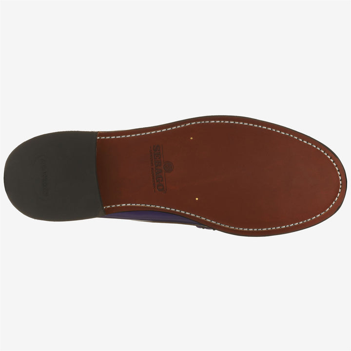 Mocassins en cuir violet pour homme, style business 2