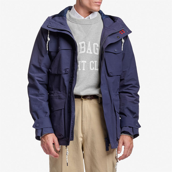Marine Blue Unisex Yachting Jacket with Utility Pockets and Ventilation 4