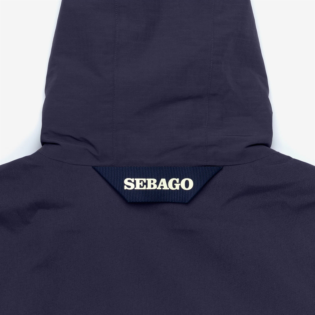 Veste de yachting unisexe bleu marine avec poches utilitaires et ventilation main