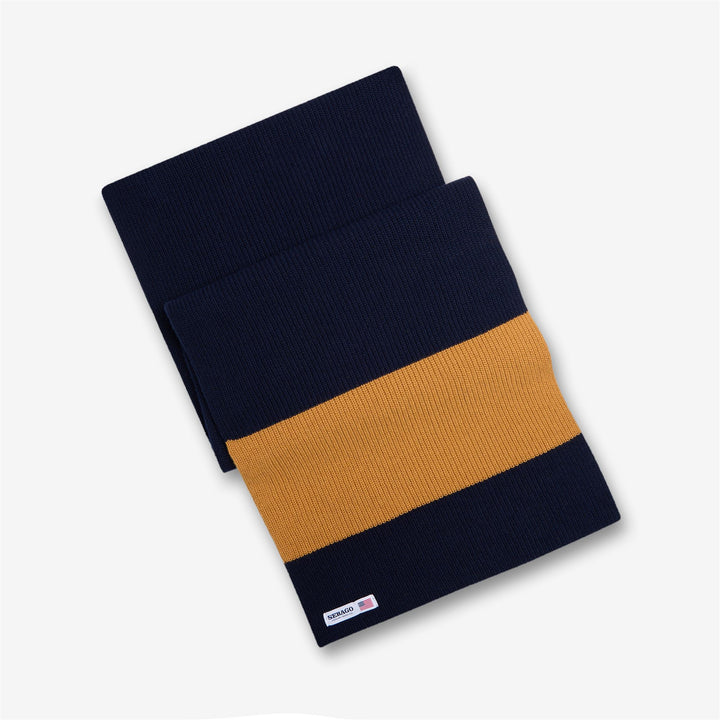 Sciarpa unisex blu in lana lavorata a maglia grossa Twombly 1