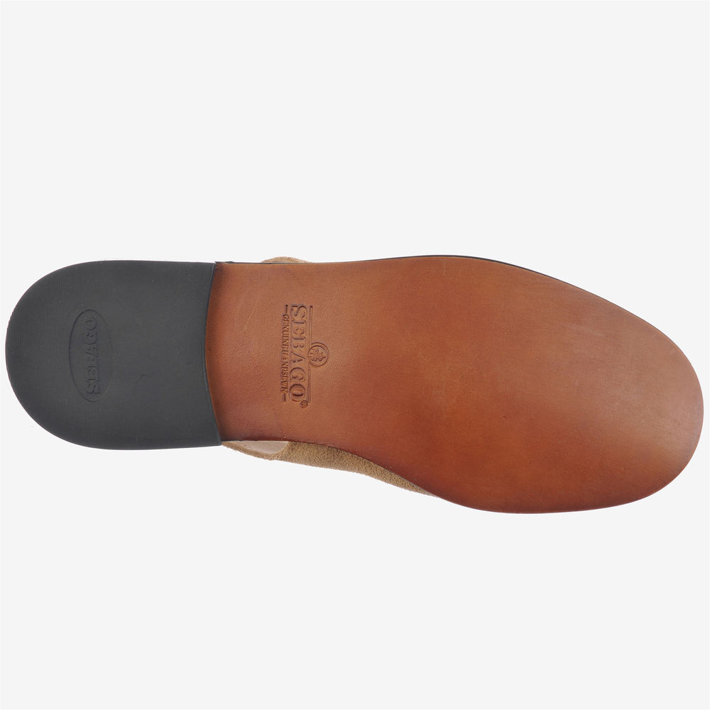 Beige women's business Moccasin Sandals with Adjustable Strap 02