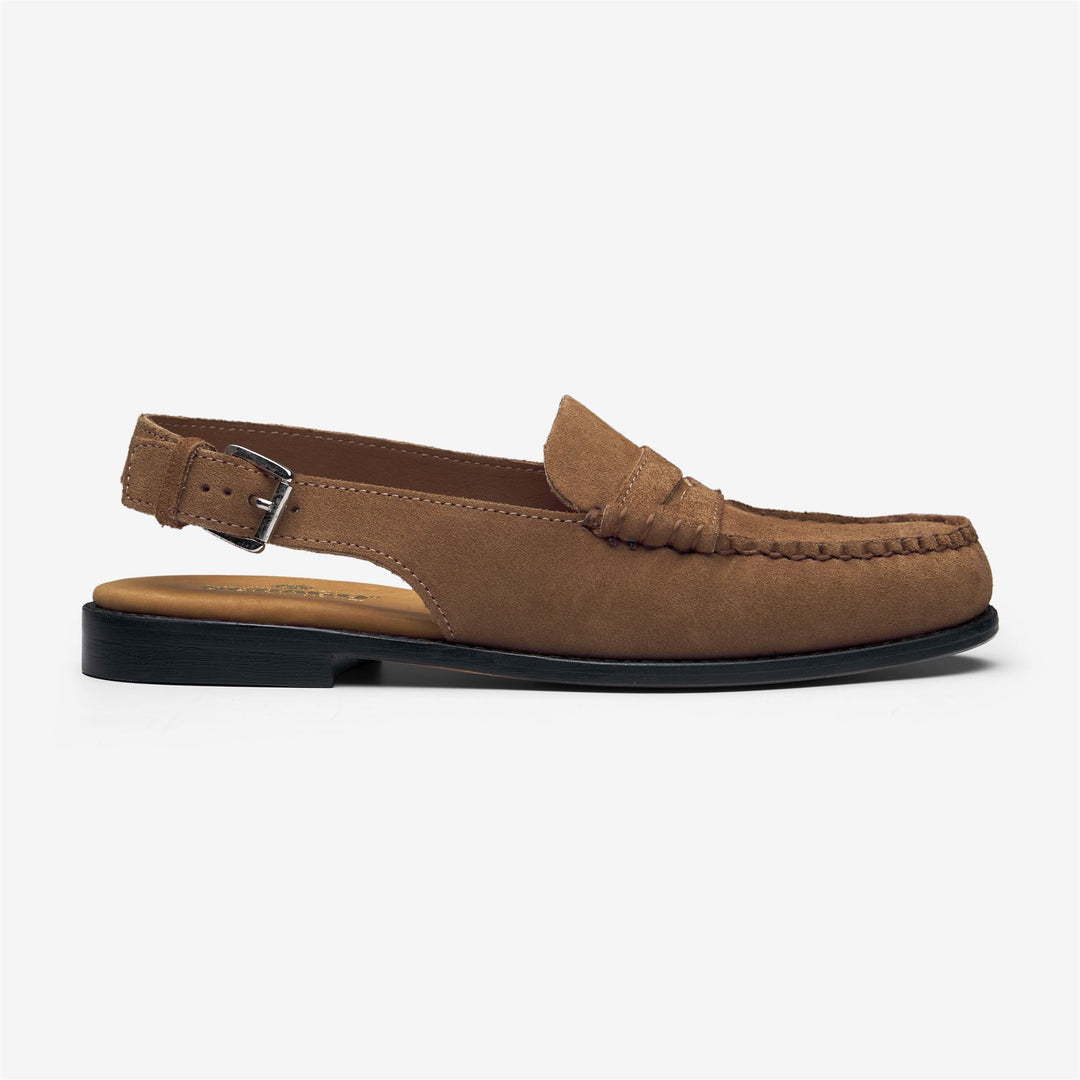 Cognac brown Women's Business Slingback Sandals 01