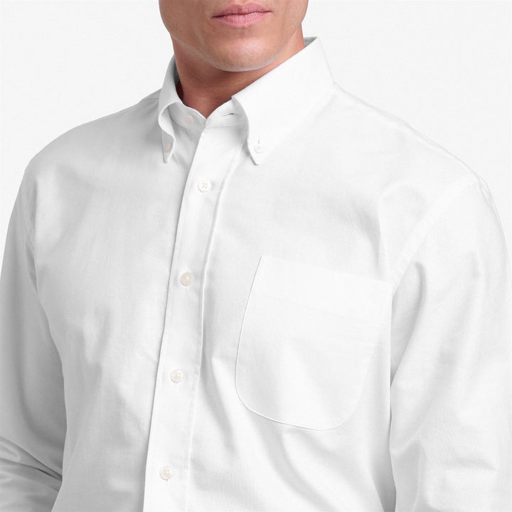 White Unisex Oxford Yachting Shirt with Classic Design 5